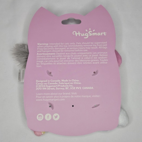 New Hugsmart Meow Buddies Crazy Catcher Rainbow Unicorn Cat Toy Catnip Treat - Picture 6 of 8